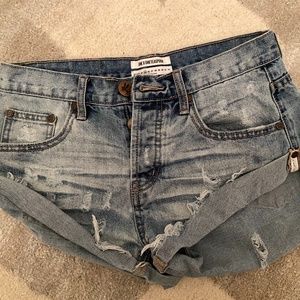 One Teaspoon Bandit Jean Shorts Size 25